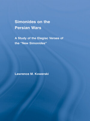cover image of Simonides on the Persian Wars
